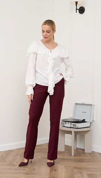 Фото belaa-bluza-s-rusami-013 товару Біла блуза з рюшами0