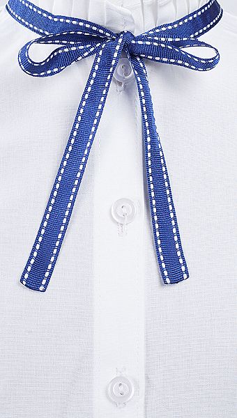 Фото belaa-bluzka-dla-devocki-s-otdelkoj-na-manzetah-13 товару Біла блузка для дівчинки з оздобленням на манжетах1