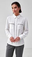 Фото belaa-zenskaa-rubaska-s-karmanami-02 товара Белая женская рубашка с карманами0