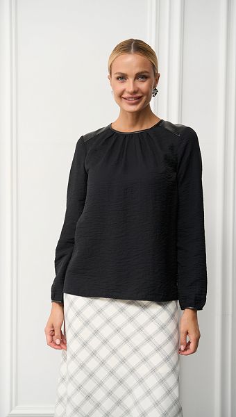 Фото bluza-bazovaa-cernaa-03 товару Блуза базова чорна0