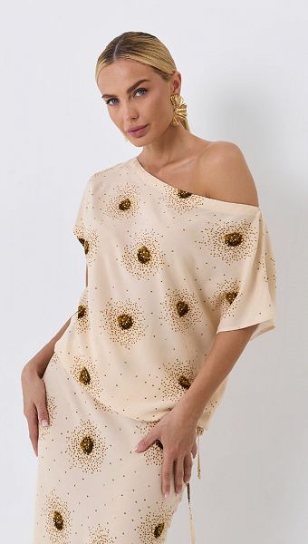 Фото bluza-s-printom-bez-3 товару Блуза з принтом беж0 Фото bluza-s-printom-bez-3 товару Блуза з принтом беж0
