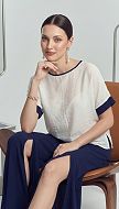 Фото bluza-zenskaa-belaa-s-sinim-kantom-05 товара Блуза женская белая с синим кантом0 Фото bluza-zenskaa-belaa-s-sinim-kantom-05 товара Блуза женская белая с синим кантом0