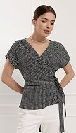 Фото bluza-zenskaa-s-poasom-cerno-belaa-04 товару Блуза жіноча з поясом чорно-біла0 Фото bluza-zenskaa-s-poasom-cerno-belaa-04 товару Блуза жіноча з поясом чорно-біла0
