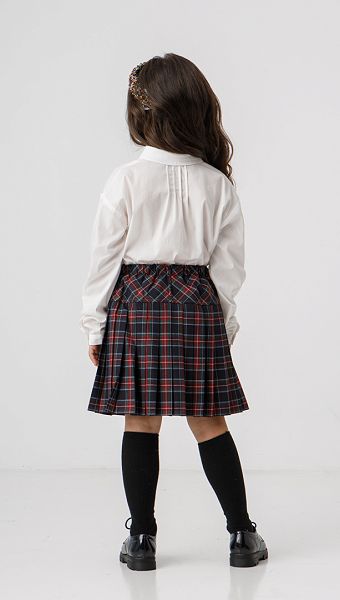 Фото bluzka---rubaska-dla-devocki-klassiceskaa-04 товару Блузка - сорочка для дівчинки класична0