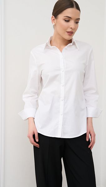 Фото bluzka-bazovaa-belaa-05 товару Блузка базова біла0