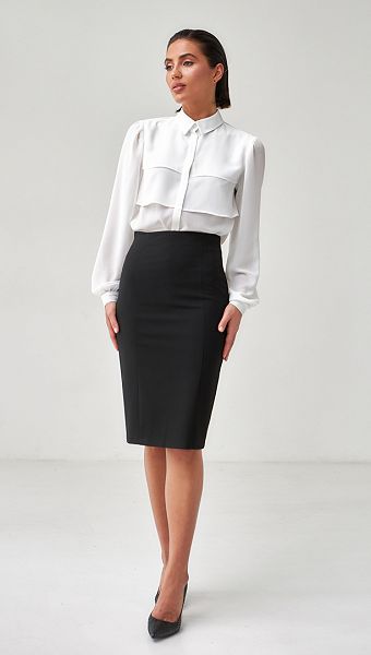 Фото bluzka-belaa-s-koketkoj-01 товара Блузка белая с кокеткой0