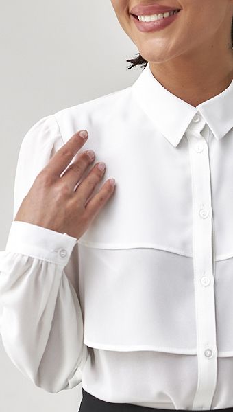 Фото bluzka-belaa-s-koketkoj-04 товару Блузка біла з кокеткою0 Фото bluzka-belaa-s-koketkoj-04 товару Блузка біла з кокеткою0