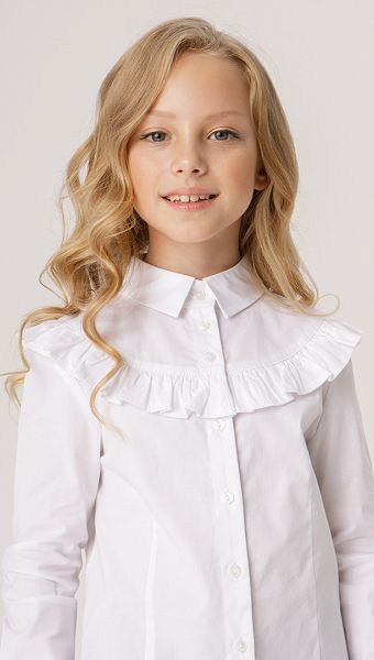 Фото bluzka-belaa-s-rusej-dla-devocki-03 товара Блузка белая с рюшей для девочки0 Фото bluzka-belaa-s-rusej-dla-devocki-03 товара Блузка белая с рюшей для девочки0
