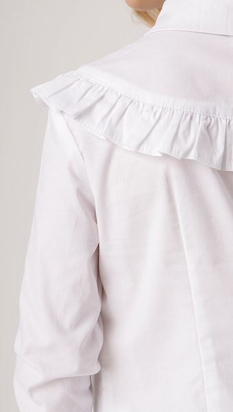 Фото bluzka-belaa-s-rusej-dla-devocki-05 товара Блузка белая с рюшей для девочки0 Фото bluzka-belaa-s-rusej-dla-devocki-05 товара Блузка белая с рюшей для девочки0