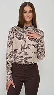 Фото bluzka-cveta-kapucino-v-print-01 товара Блузка цвета капучино в принт0