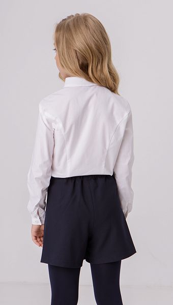 Фото bluzka-dla-devocki-belaa-s-kruzevom-05 товару Блузка для дівчинки біла з мереживом0