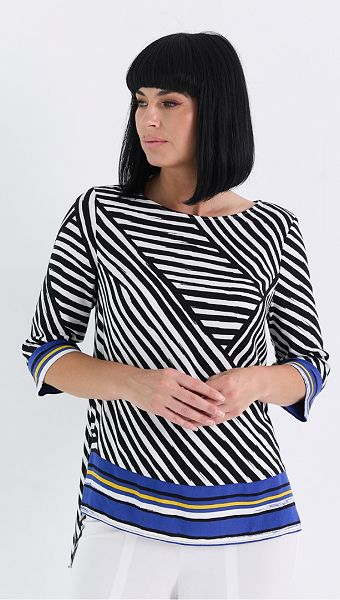 Фото bluzka-pramaa-cerno-belyj-print-5 товару Блузка пряма чорно-білий принт0 Фото bluzka-pramaa-cerno-belyj-print-5 товару Блузка пряма чорно-білий принт0