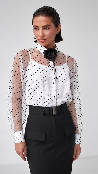 Фото bluzka-prozracnaa-v-goroh-s-topom-02 товара Блузка прозрачная в горох с топом0 Фото bluzka-prozracnaa-v-goroh-s-topom-02 товара Блузка прозрачная в горох с топом0