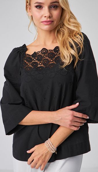 Фото bluzka-s-kruzevom-cernaa-02 товару Блузка з мереживом чорна0 Фото bluzka-s-kruzevom-cernaa-02 товару Блузка з мереживом чорна0
