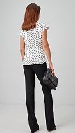Фото bluzka-s-printom-v-goroh-bez-rukavov-05 товара Блузка с принтом в горох без рукавов0