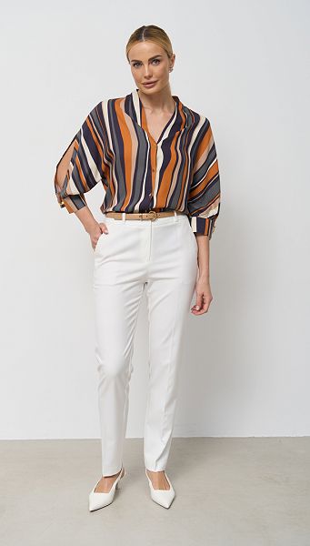 Фото bluzka-s-printom-v-polosku-01 товару Блузка з принтом в смужку