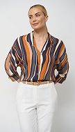 Фото bluzka-s-printom-v-polosku-02 товара Блузка с принтом в полоску0