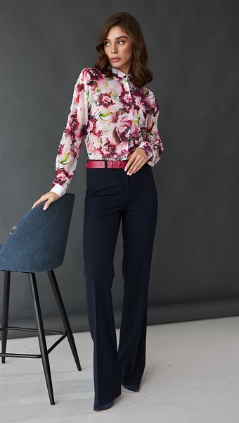 Фото bluzka-sifonovaa-v-cvetocnyj-print-02 товару Блузка шифонова в квітковий принт0