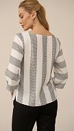 Фото bluzka-svobodnogo-kroa-v-polosku-cernuu-04 товару Блузка вільного крою в смужку чорну0