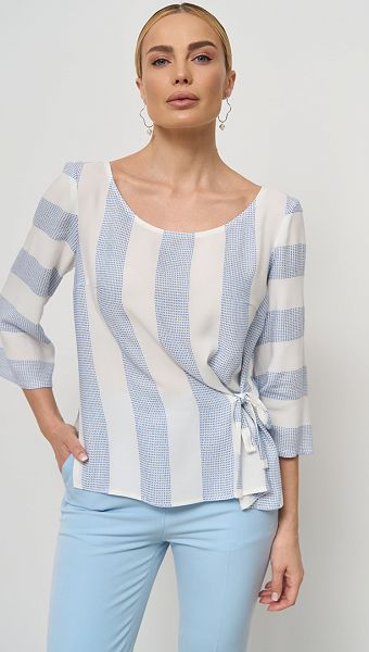 Фото bluzka-svobodnogo-kroa-v-polosku-golubaa-01 товару Блузка вільного крою в смужку блакитна0 Фото bluzka-svobodnogo-kroa-v-polosku-golubaa-01 товару Блузка вільного крою в смужку блакитна0