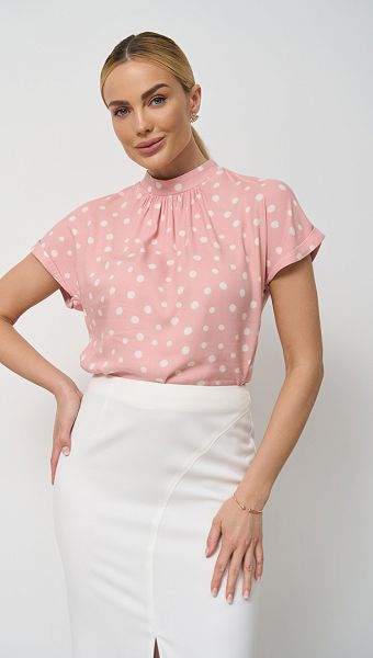 Фото bluzka-v-goroh-s-korotkim-rukavom-02-1 товару Блузка в горох з коротким рукавом0 Фото bluzka-v-goroh-s-korotkim-rukavom-02-1 товару Блузка в горох з коротким рукавом0