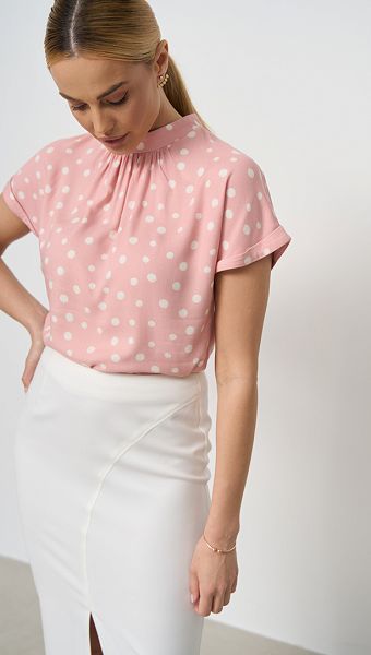 Фото bluzka-v-goroh-s-korotkim-rukavom-03-1 товару Блузка в горох з коротким рукавом0 Фото bluzka-v-goroh-s-korotkim-rukavom-03-1 товару Блузка в горох з коротким рукавом0