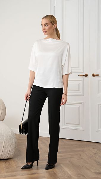 Фото bluzka-zenskaa-bazovaa-molocnaa-02 товара Блузка женская базовая молочная0