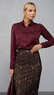 Фото bluzka-zenskaa-na-pugovicah-bordo-09 товара Блузка женская на пуговицах бордо0