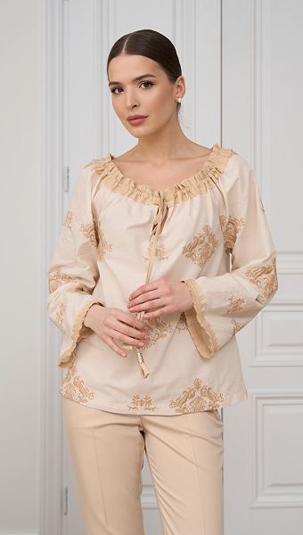 Фото bluzka-zenskaa-s-vysivkoj-slivocnaa-1 товара Блузка женская с вышивкой сливочная0 Фото bluzka-zenskaa-s-vysivkoj-slivocnaa-1 товара Блузка женская с вышивкой сливочная0