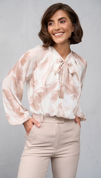 Фото bluzka-zenskaa-sifonovaa-oversajz-4 товару Блузка жіноча шифонова оверсайз
