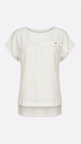 Фото bluzon-bazovyj-iz-viskozy-molocnyj-01 товара Блузон базовый из вискозы молочный