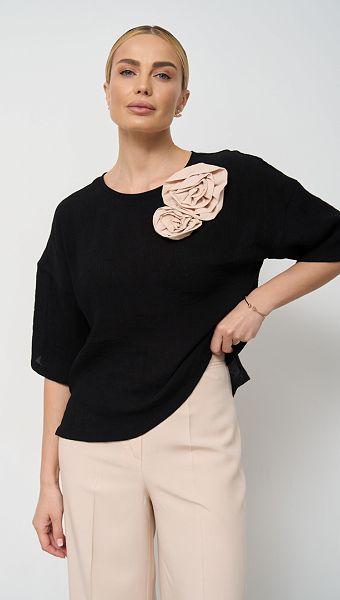 Фото bluzon-letnij-s-ukraseniem-cernyj-03 товара Блузон летний с украшением черный0 Фото bluzon-letnij-s-ukraseniem-cernyj-03 товара Блузон летний с украшением черный0