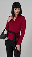 Фото bluzon-s-poasom-bordo-03 товара Блузон с поясом бордо0 Фото bluzon-s-poasom-bordo-03 товара Блузон с поясом бордо0