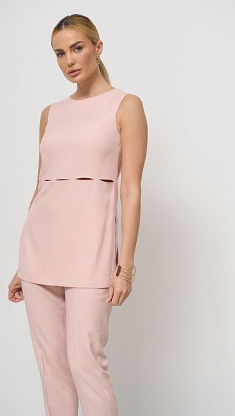 Фото bluzon-s-razrezami-rozovyj-3 товара Блузон с разрезами розовый0