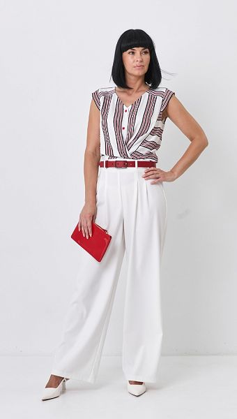 Фото bluzon-v-polosku-na-pugovicah-2 товару Блузон в смужку на гудзиках0