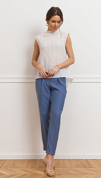 Фото bluzon-zenskij-azurnyj-belyj-01 товару Блузон жіночий ажурний білий