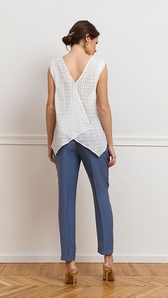 Фото bluzon-zenskij-azurnyj-belyj-03 товара Блузон женский ажурный белый0