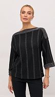 Фото bluzon-zenskij-cernyj-s-serebrom-3 товару Блузон жіночий чорний з сріблом0