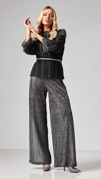 Фото bluzon-zenskij-cernyj-s-serebrom-7 товару Блузон жіночий чорний з сріблом0