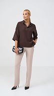 Фото bluzon-zenskij-pramoj-sokoladnyj-02 товара Блузон женский прямой шоколадный0 Фото bluzon-zenskij-pramoj-sokoladnyj-02 товара Блузон женский прямой шоколадный0