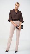 Фото bluzon-zenskij-pramoj-sokoladnyj-05 товару Блузон жіночий прямий шоколадний0