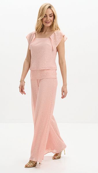 Фото bruki-gofre-rozovye-1 товару Штани гофре рожеві0