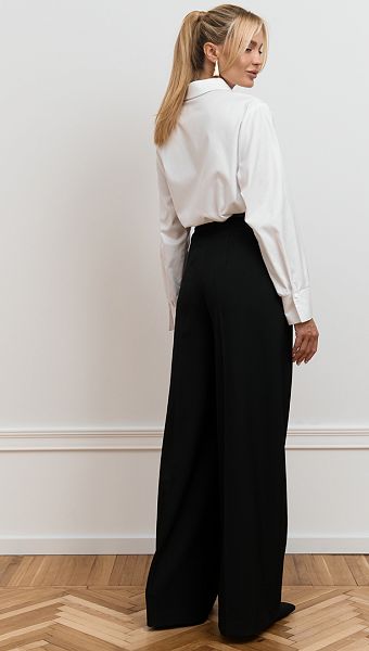 Фото bruki-palacco-cernye-s-karmanami-6 товара Брюки палаццо чёрные с карманами0