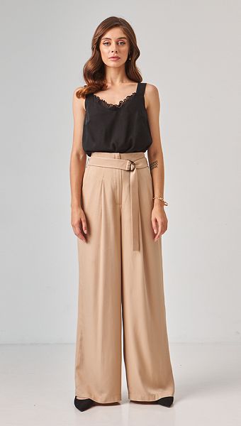 Фото bruki-palacco-pesocnye-s-poasom-02 товару Брюки палаццо пісочні з поясом0 Фото bruki-palacco-pesocnye-s-poasom-02 товару Брюки палаццо пісочні з поясом0