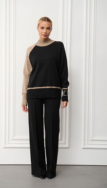 Фото bruki-palacco-teplye-cernye-1 товару Брюки палаццо теплі чорні0