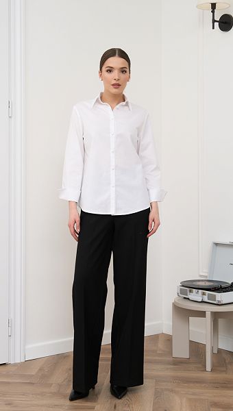 Фото bruki-pramye-bazovye-cernye-02 товару Штани прямі базові чорні0