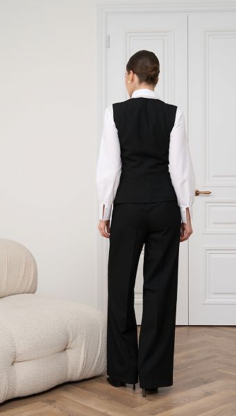 Фото bruki-pramye-bazovye-cernye-06 товару Штани прямі базові чорні0