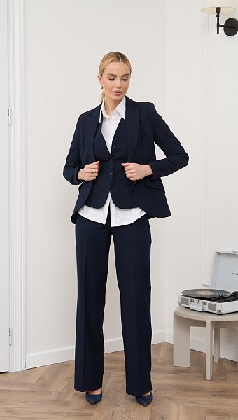 Фото bruki-pramye-bazovye-sinie-04 товару Штани прямі базові сині1 Фото bruki-pramye-bazovye-sinie-04 товару Штани прямі базові сині1