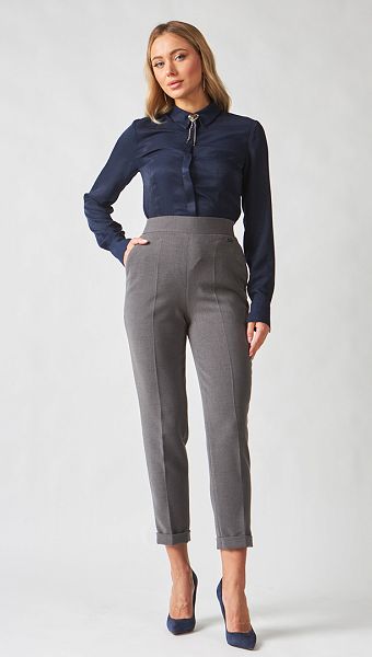 Фото bruki-s-rezinkoj-na-poase-serye-01 товару Брюки з резинкою на поясі сірі0 Фото bruki-s-rezinkoj-na-poase-serye-01 товару Брюки з резинкою на поясі сірі0