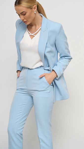 Фото bruki-s-vysokoj-posadkoj-golubye-02 товару Штани з високою посадкою блакитні0 Фото bruki-s-vysokoj-posadkoj-golubye-02 товару Штани з високою посадкою блакитні0